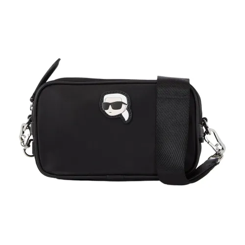 Karl Lagerfeld , Crossbody Ikonik 2.0 Nylon Camera Bag ,Black female, Sizes: ONE SIZE