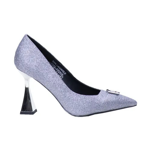 Karl Lagerfeld , Debut Brooch Court pumps ,Gray female, Sizes: