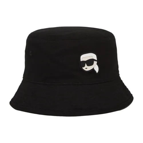 Karl Lagerfeld , Hat Ikonik 2.0 Reversible Bucket ,Black female, Sizes: ONE