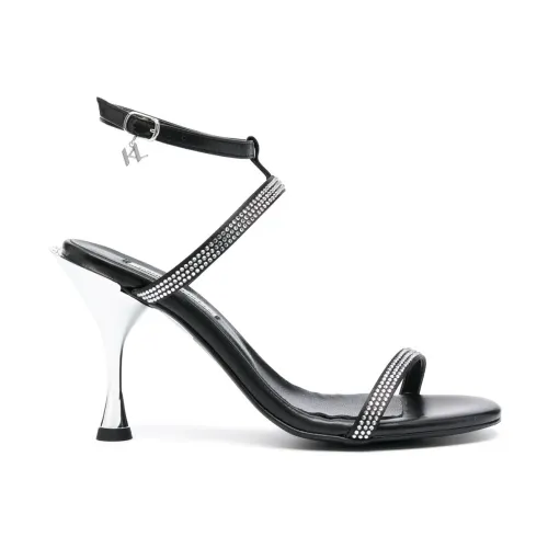 Karl Lagerfeld , High Heel Sandals ,Black female, Sizes: