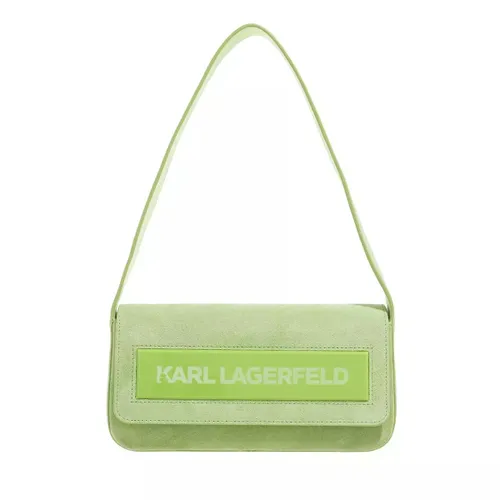 Karl Lagerfeld Hobo Bags - Essential K Md Flap Shb Sued - green - Hobo Bags for ladies