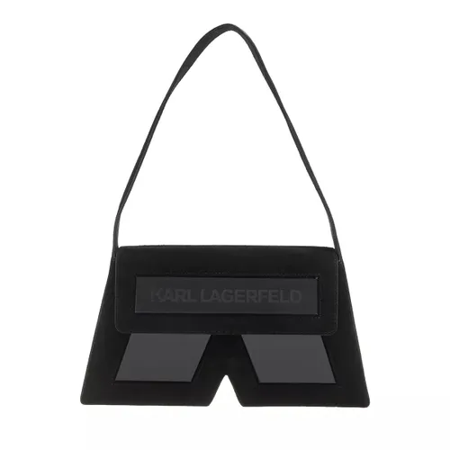 Karl Lagerfeld Hobo Bags - Icon K Shoulderbag Suede - black - Hobo Bags for ladies