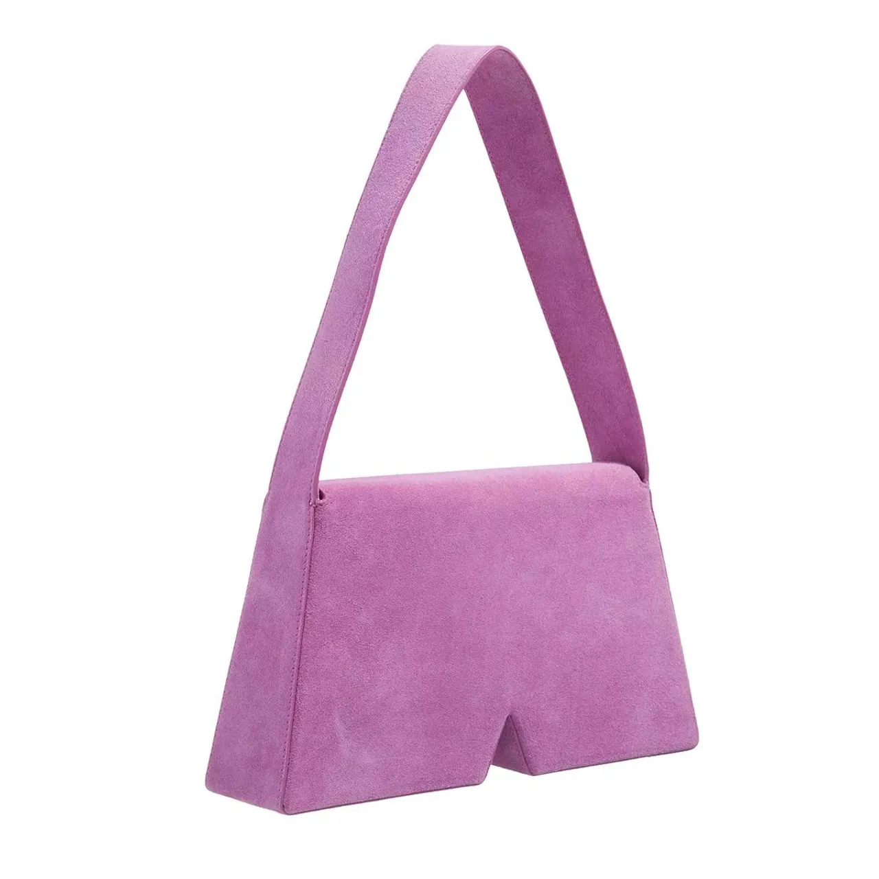 Karl Lagerfeld Hobo Bags - Icon K Shoulderbag Suede - violet - Hobo Bags for ladies