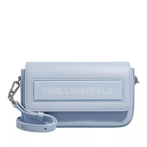 Karl Lagerfeld Hobo Bags - Icon K Sm Flap Shb Leather - blue - Hobo Bags for ladies