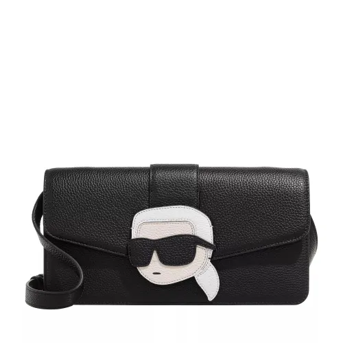 Karl Lagerfeld Hobo Bags - Ikonik 2.0 Lea Flp Sb Grainy - black - Hobo Bags for ladies