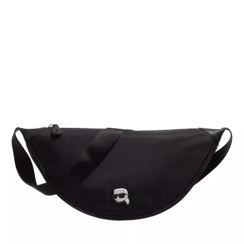 Karl Lagerfeld Hobo Bags - Ikonik 2.0 Nylon Lg Moon Sb - black - Hobo Bags for ladies