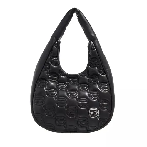 Karl Lagerfeld Hobo Bags - K/Ikonik 2.0 Quilted Lg Hobo - black - Hobo Bags for ladies
