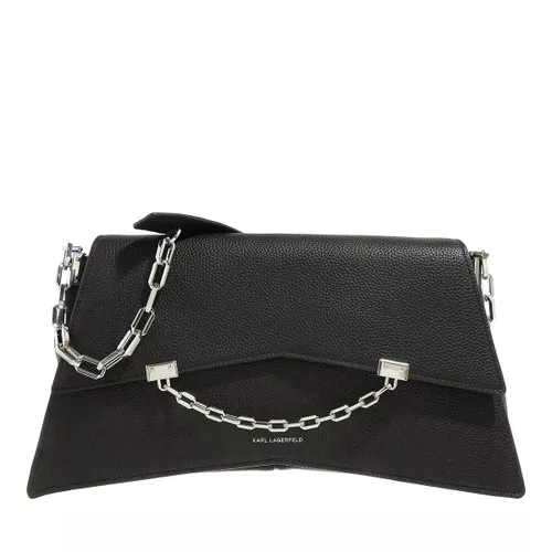 Karl Lagerfeld Hobo Bags - Seven 2.0 Lg Shb Leather - black - Hobo Bags for ladies