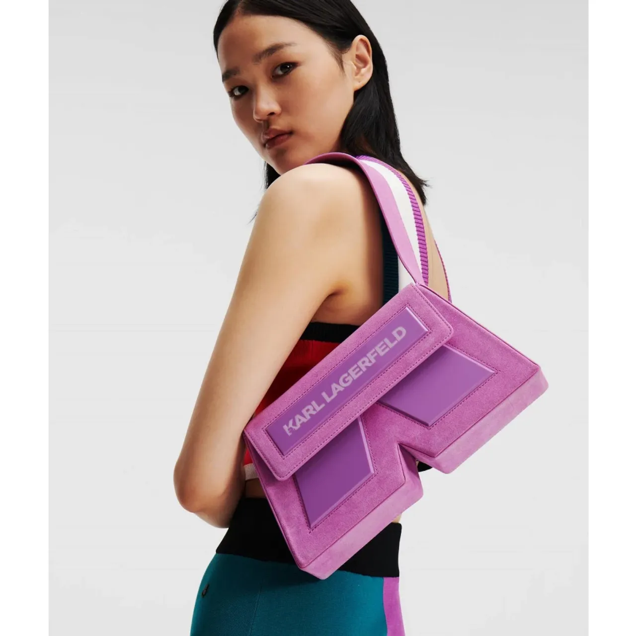 Karl Lagerfeld , Houston Handbag ,Purple female, Sizes: ONE SIZE