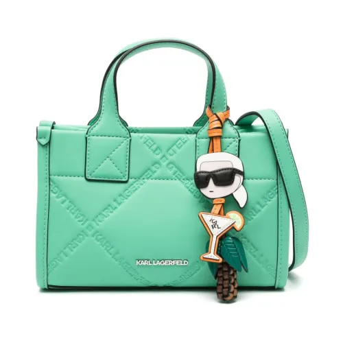 Karl Lagerfeld , Iconic Green Apple Tote Bag ,Green female, Sizes: ONE SIZE