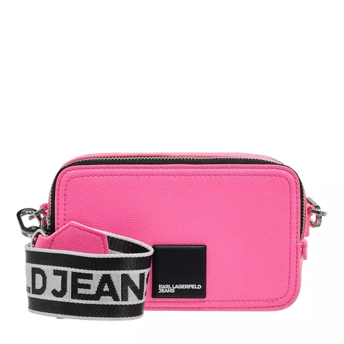 Karl Lagerfeld Jeans Crossbody Bags - Tech Leather Camera Bag Patch - pink - Crossbody Bags for ladies