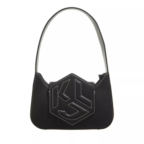 Karl Lagerfeld Jeans Pochettes - Hexagon Shoulder Bag - black - Pochettes for ladies