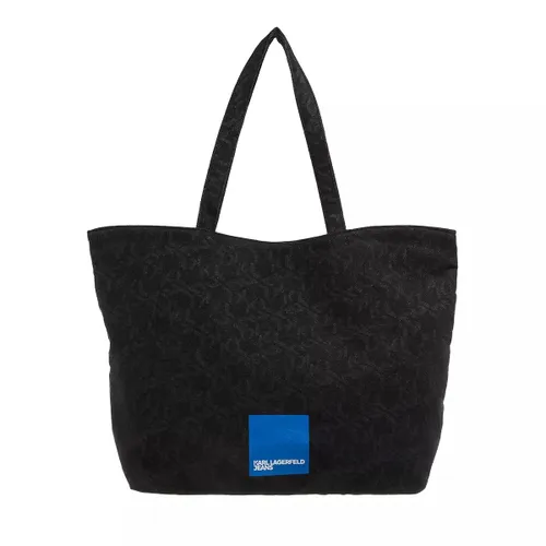 Karl Lagerfeld Jeans Tote Bags - Ew Aop Mono Canvas Shopper - black - Tote Bags for ladies