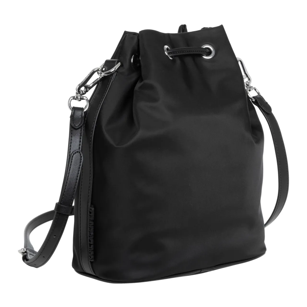 Karl Lagerfeld , K/Ikonik 2.0 Bucket bag ,Black female, Sizes: ONE SIZE
