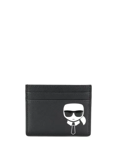 Karl Lagerfeld K/Ikonik classic card holder - Black