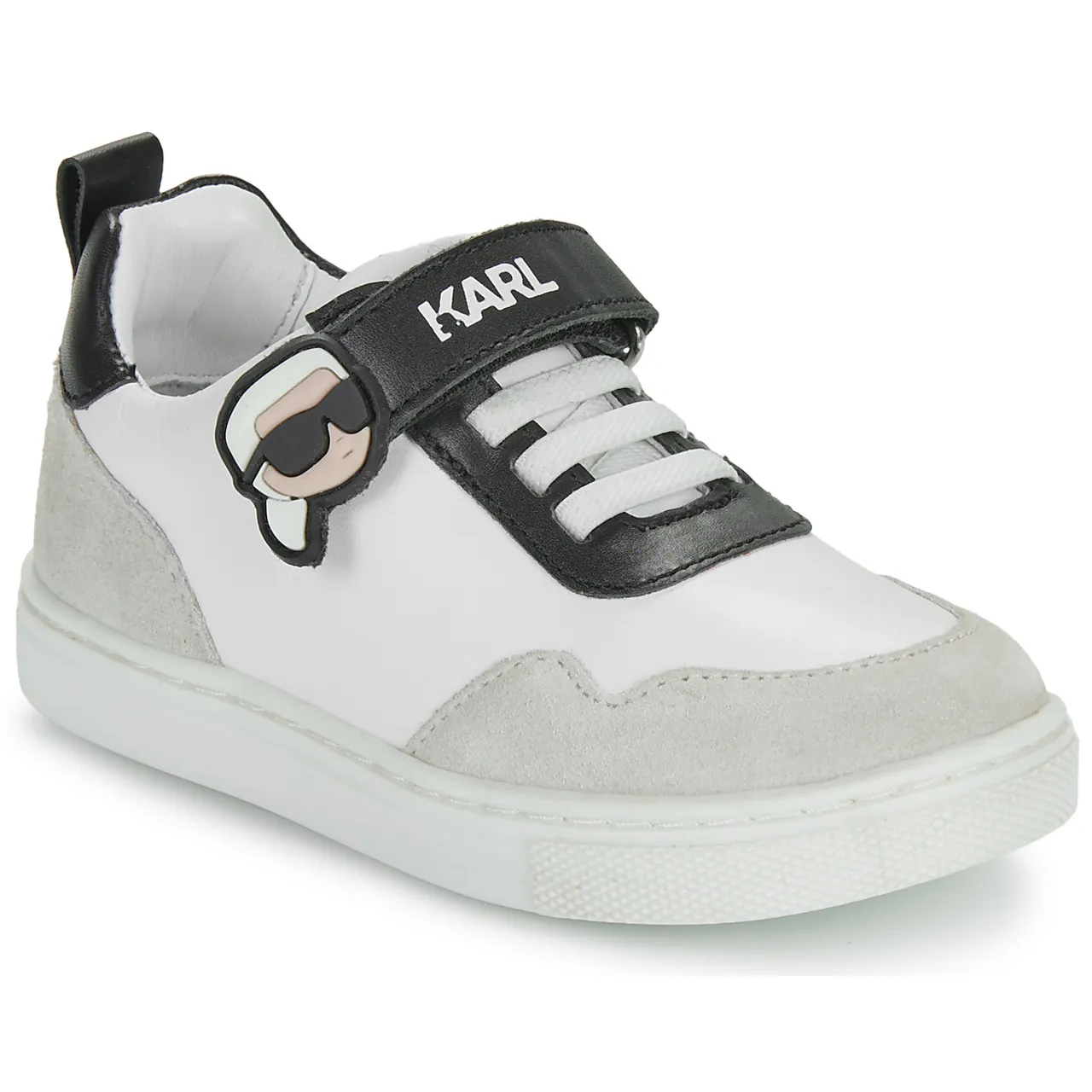 Karl Lagerfeld  KARL'S VARSITY KLUB  boys's Children's Shoes (Trainers) in White