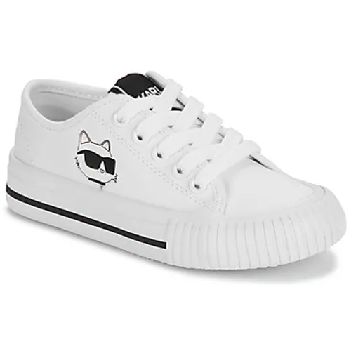 Karl Lagerfeld  KARL'S VARSITY KLUB  girls's Children's Shoes (Trainers) in White
