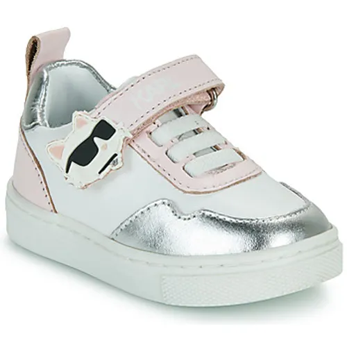 Karl Lagerfeld  KARL'S VARSITY KLUB  girls's Children's Shoes (Trainers) in White