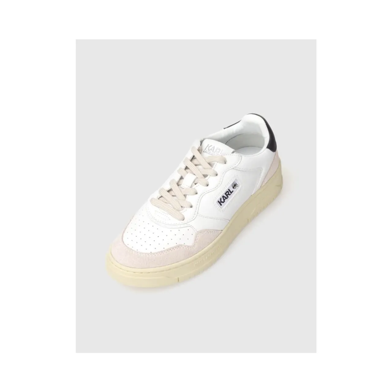 Karl Lagerfeld , Krew KL Kounter Lo Lace Sneaker ,White female, Sizes: