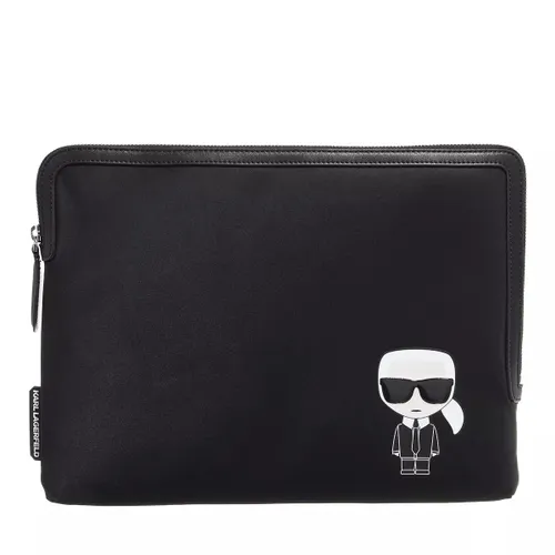 Karl Lagerfeld Laptop Bags - K/Ikonik Nylon Laptop Pouch - black - Laptop Bags for ladies