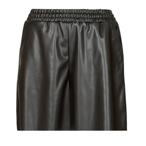 Karl Lagerfeld  PERFORATED FAUX LEATHER SHORTS  women's Shorts in Black
