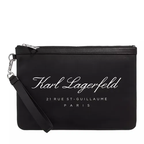 Karl Lagerfeld Pochettes - Hotel Karl Sm Pouch Tech Leath - black - Pochettes for ladies