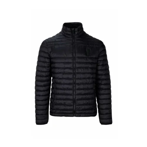 Karl Lagerfeld , Quilted Jacket with Iconic Logo Detail ,Black male, Sizes: