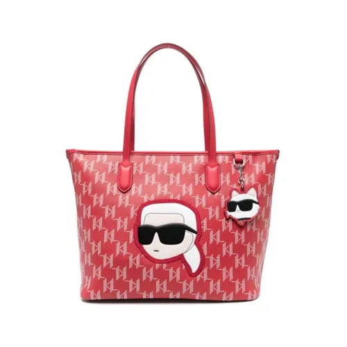 Karl Lagerfeld , Red Ikonik Tote Bag ,Red female, Sizes: ONE SIZE