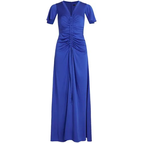 Karl Lagerfeld , Ruched maxi dress ,Blue female, Sizes: