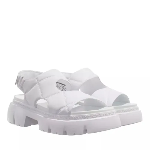 Karl Lagerfeld Sandals - SUN TREKKA Quilted K-Kross Sandal - white - Sandals for ladies