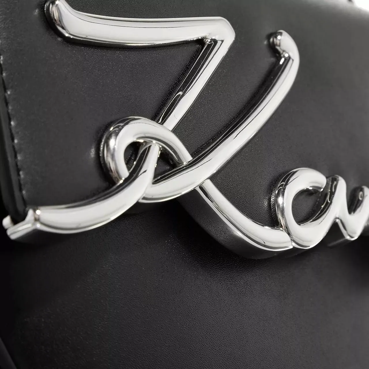 Karl Lagerfeld Satchels - Signature Small Saddle Bag - black - Satchels for ladies
