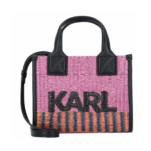 Karl Lagerfeld , Spring/Summer Unisex Magnetic Fastening Handbag ,Pink female, Sizes: ONE SIZE