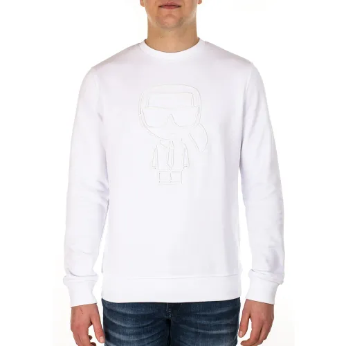 Karl Lagerfeld , Sweat Crewneck sweatshirt ,White male, Sizes: