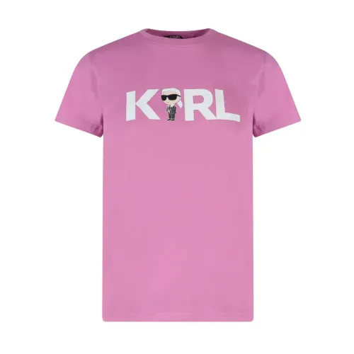 Karl Lagerfeld , T-Shirt ,Pink female, Sizes: