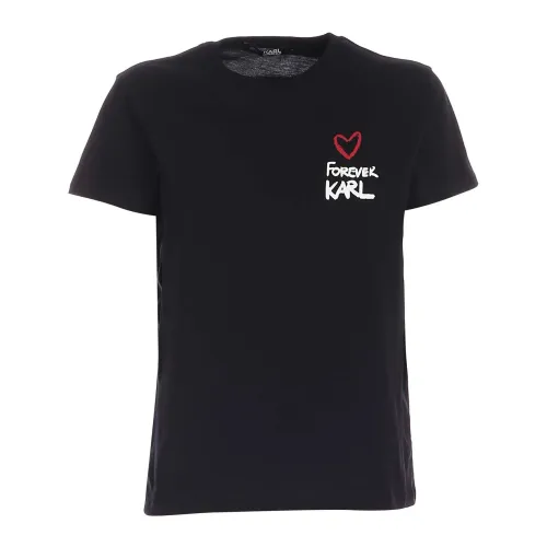 Karl Lagerfeld , T-Shirts ,Black female, Sizes: