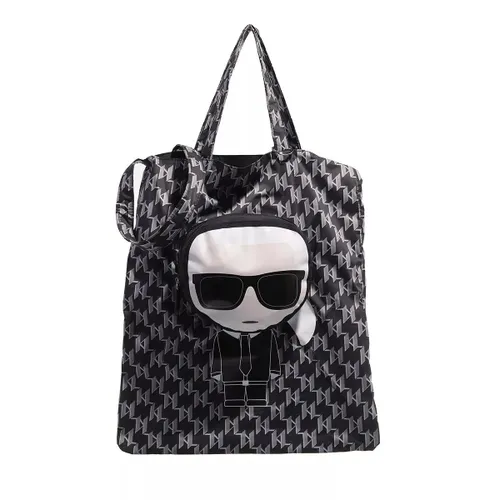 Karl Lagerfeld Tote Bags - K/Ikonik Karl Pocket Tote - black - Tote Bags for ladies