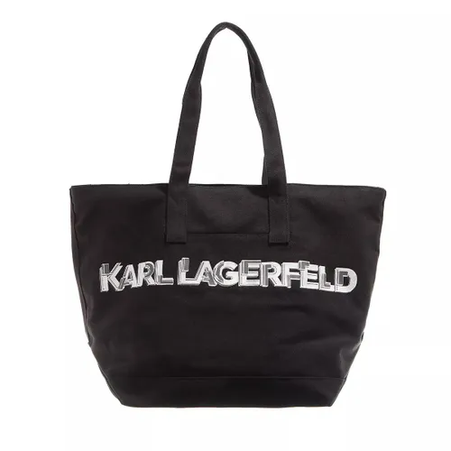 Karl Lagerfeld Tote Bags - K/Logo Xl Canvas Shopper - black - Tote Bags for ladies