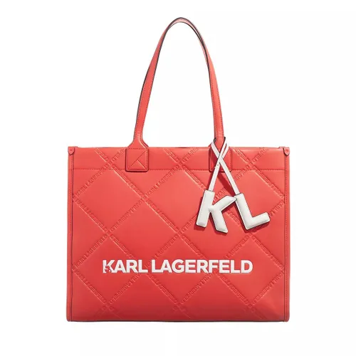 Karl Lagerfeld Tote Bags - Skuare Embossed Lg Tote - red - Tote Bags for ladies