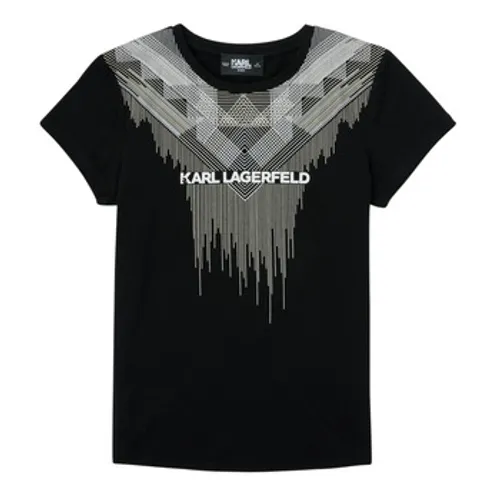 Karl Lagerfeld  UAS  girls's Children's T shirt in Black