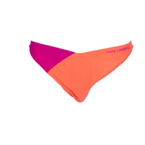 Karl Lagerfeld , V Shape Bikini Bottoms ,Orange female, Sizes: