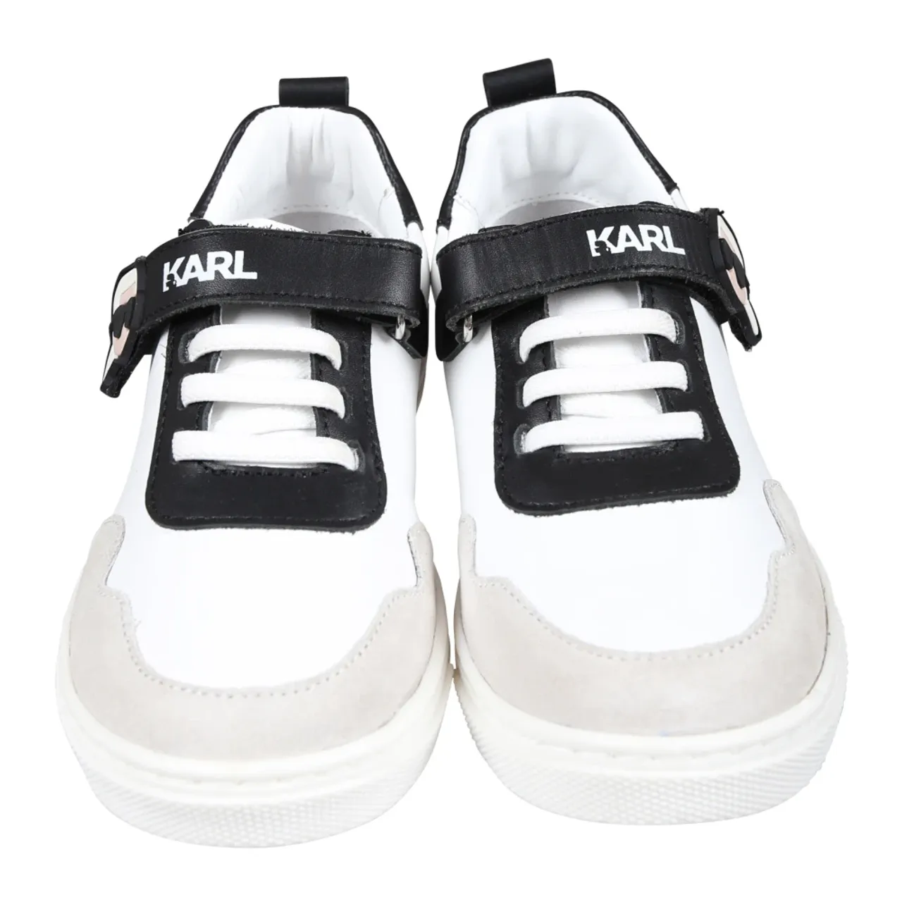 Karl Lagerfeld , White Leather Low Top Sneakers ,Multicolor unisex, Sizes: