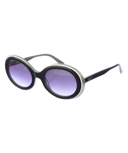 Karl Lagerfeld Womens Acetate sunglasses with oval shape KL6058S women - Black - One