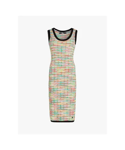 Karl Lagerfeld Womens Boucle Knit Dress - Multicolour