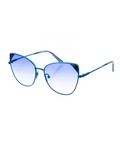 Karl Lagerfeld Womens Butterfly-shaped metal sunglasses KL341S women - Blue - One