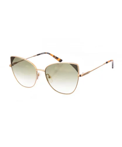 Karl Lagerfeld Womens Butterfly-shaped metal sunglasses KL341S women - Gold - One
