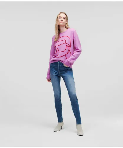 Karl Lagerfeld Womens High Waist Skinny Denim Jeans - Blue