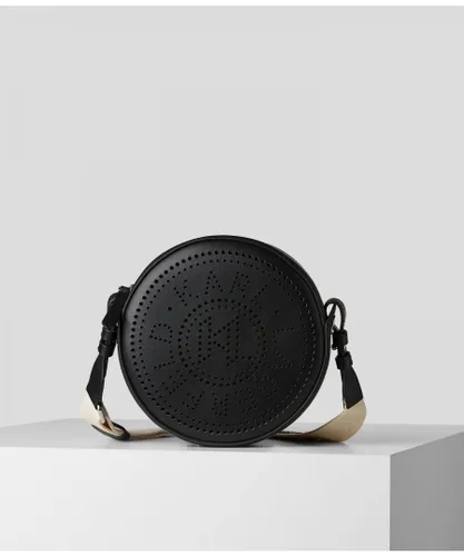 Karl Lagerfeld Womens K/Circle Round Bag Cb Perforated A774 - Black - One Size
