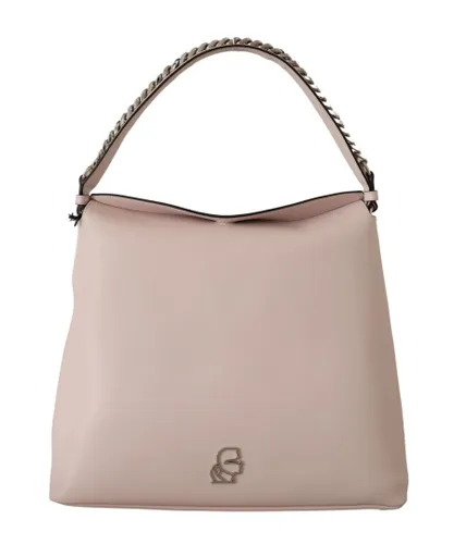 Karl Lagerfeld WoMens Light Pink Mauve Leather Shoulder Bag - One Size
