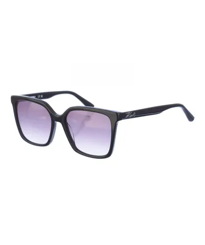 Karl Lagerfeld Womens Square shaped acetate sunglasses KL6014S women - Black - One