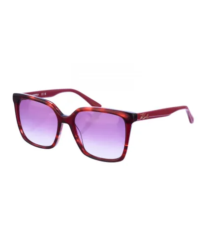Karl Lagerfeld Womens Square shaped acetate sunglasses KL6014S women - Dark Red - One